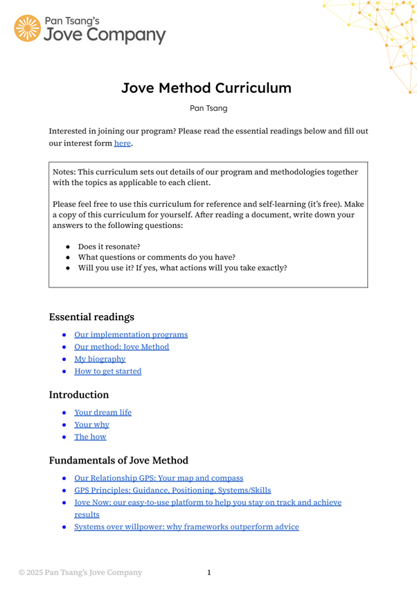 Curriculum